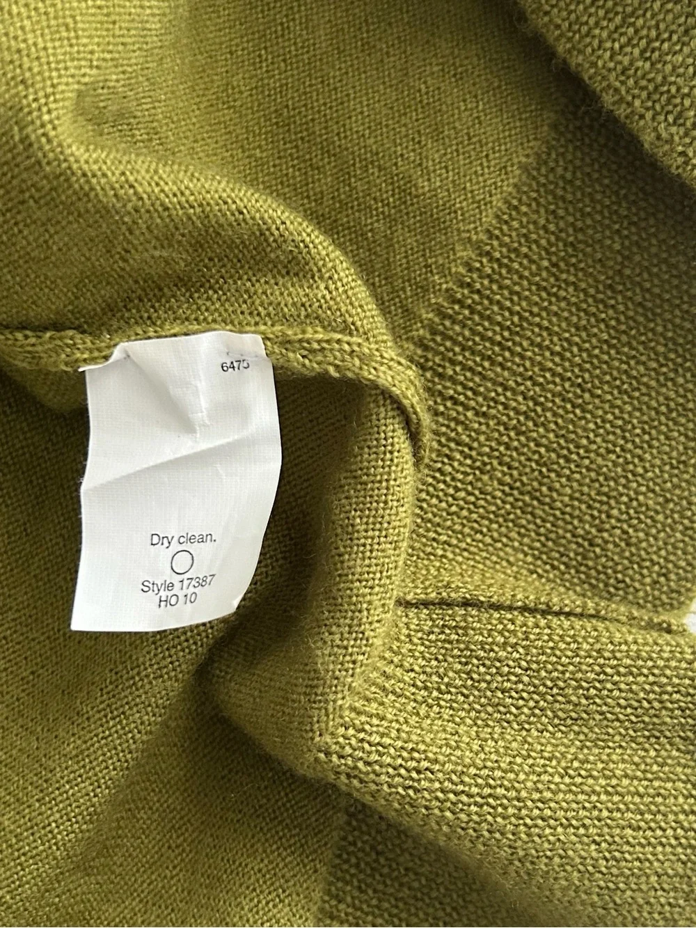J. CREW Men’s 100% Merino Wool V-Neck Pullover Sweater Knit Olive Green Large